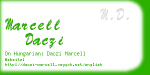 marcell daczi business card